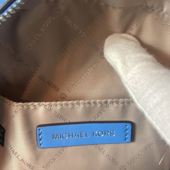 BNWT - MICHAEL KORS JAYCEE MINI PEBBLED LEATHER BLUE MINI BACKPACK - Picture 6 of 9